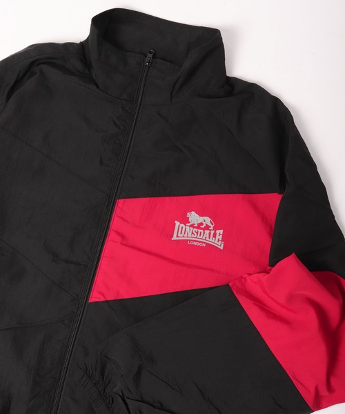 LONSDALE（ロンズデール）の「LONSDALE 裏メッシュ ナイロンワッシャー ジャケット クレイジー切替 ジャンパー（ナイロンジャケット・メンズ・ブラック/ホワイト/ブルーグリーン・M/L/LL）」の21枚目の写真