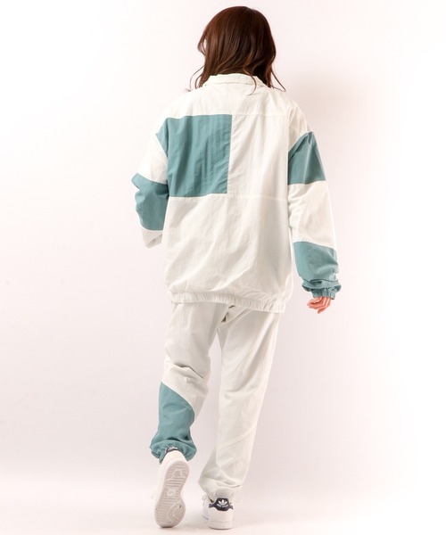 LONSDALE（ロンズデール）の「LONSDALE 裏メッシュ ナイロンワッシャー ジャケット クレイジー切替 ジャンパー（ナイロンジャケット・メンズ・ブラック/ホワイト/ブルーグリーン・M/L/LL）」の4枚目の写真