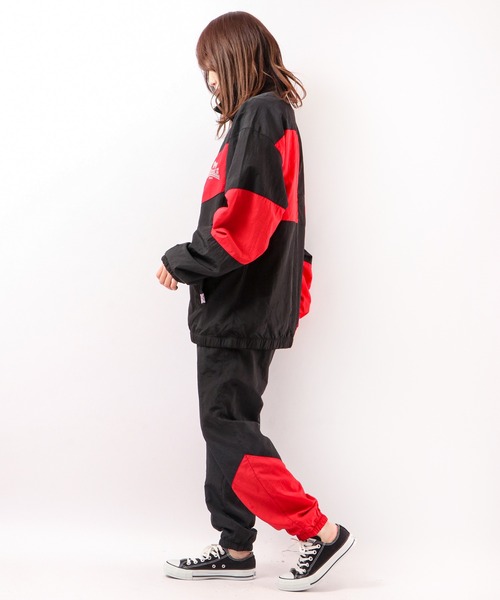 LONSDALE（ロンズデール）の「LONSDALE 裏メッシュ ナイロンワッシャー ジャケット クレイジー切替 ジャンパー（ナイロンジャケット・メンズ・ブラック/ホワイト/ブルーグリーン・M/L/LL）」の9枚目の写真