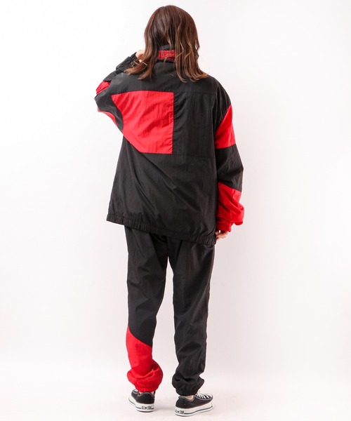 LONSDALE（ロンズデール）の「LONSDALE 裏メッシュ ナイロンワッシャー ジャケット クレイジー切替 ジャンパー（ナイロンジャケット・メンズ・ブラック/ホワイト/ブルーグリーン・M/L/LL）」の10枚目の写真