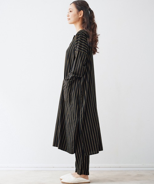 and myera（アンド マイラ）の「ａｎｄ　ｍｙｅｒａストライプのナイトウェア（ルームウェア/パジャマ・レディース・ブラック系その他・MEDIUM/LARGE/X-LARGE/SMALL）」の9枚目の写真