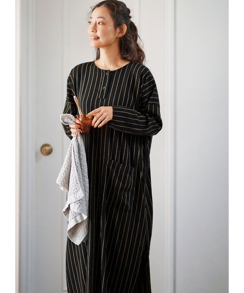 and myera（アンド マイラ）の「ａｎｄ　ｍｙｅｒａストライプのナイトウェア（ルームウェア/パジャマ・レディース・ブラック系その他・MEDIUM/LARGE/X-LARGE/SMALL）」の13枚目の写真