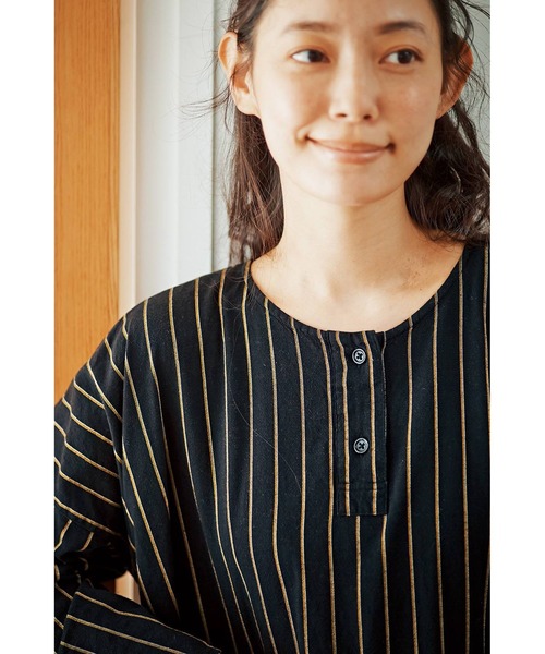 and myera（アンド マイラ）の「ａｎｄ　ｍｙｅｒａストライプのナイトウェア（ルームウェア/パジャマ・レディース・ブラック系その他・MEDIUM/LARGE/X-LARGE/SMALL）」の17枚目の写真