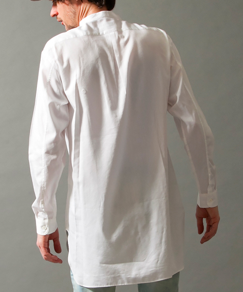 MONKEY TIME(モンキータイム)の「<monkey time> ∴ SOLID BND/CLLR LONG SHT/シャツ ◆(シャツ/ブラウス・メンズ・ホワイト・SMALL/LARGE/MEDIUM)」の8枚目の写真