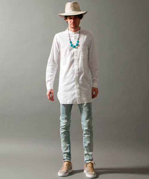 MONKEY TIME(モンキータイム)の「<monkey time> ∴ SOLID BND/CLLR LONG SHT/シャツ ◆(シャツ/ブラウス・メンズ・ホワイト・SMALL/LARGE/MEDIUM)」の9枚目の写真