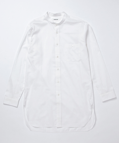 MONKEY TIME(モンキータイム)の「<monkey time> ∴ SOLID BND/CLLR LONG SHT/シャツ ◆(シャツ/ブラウス・メンズ・ホワイト・SMALL/LARGE/MEDIUM)」の3枚目の写真