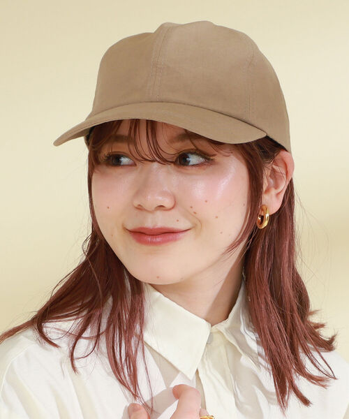 Ray BEAMS（レイビームス）の「Ray BEAMS / リネン キャップ（キャップ・レディース・ベージュ/ブラック/グリーン系その他5・ONE SIZE）」の2枚目の写真