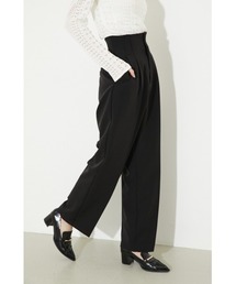 rienda | センタープレスストレートパンツ(スラックス)