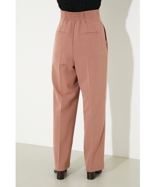 rienda(リエンダ)の「センタープレスストレートパンツ(スラックス・レディース・ブラック/ベージュ/ピンク・SMALL/MEDIUM/X-SMALL)」の5枚目の写真