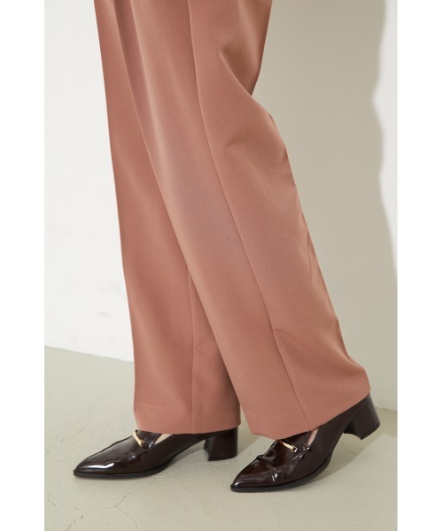 rienda(リエンダ)の「センタープレスストレートパンツ(スラックス・レディース・ブラック/ベージュ/ピンク・SMALL/MEDIUM/X-SMALL)」の9枚目の写真