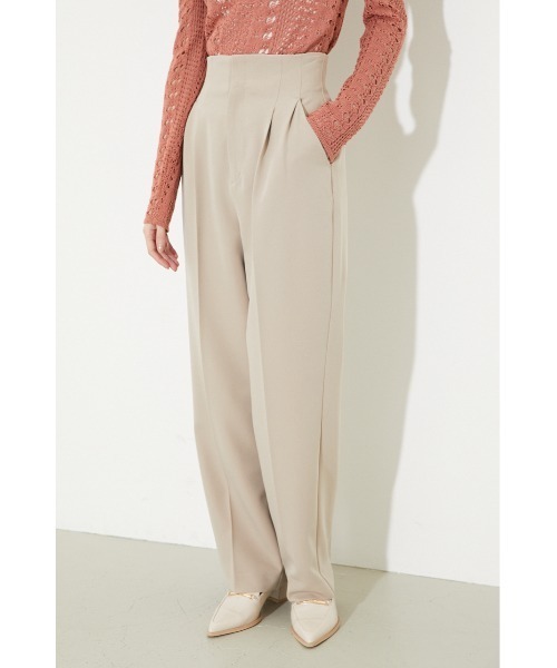 rienda(リエンダ)の「センタープレスストレートパンツ(スラックス・レディース・ブラック/ベージュ/ピンク・SMALL/MEDIUM/X-SMALL)」の12枚目の写真
