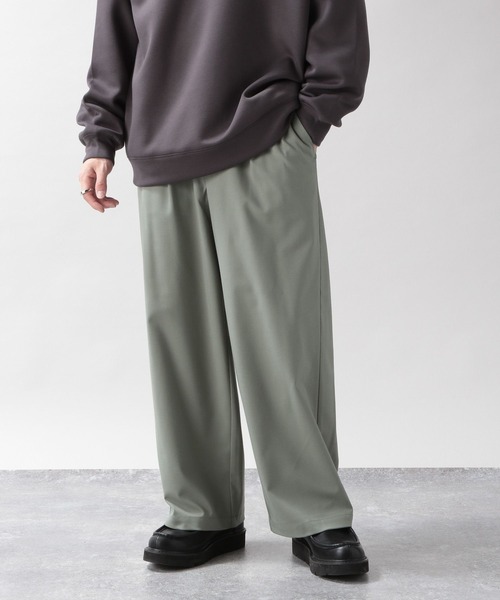 RAGEBLUE（レイジブルー）の「TRストレッチ/タックワイドパンツ/260972（スラックス・メンズ・その他4/グリーン/ブラック/パープル/サックスブルー/グレー・MEDIUM/SMALL/LARGE）」の11枚目の写真