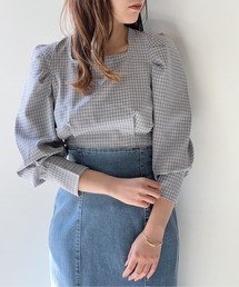 NOMAE（ノーマエ）の「スクエアタックショートブラウス（シャツ/ブラウス）」