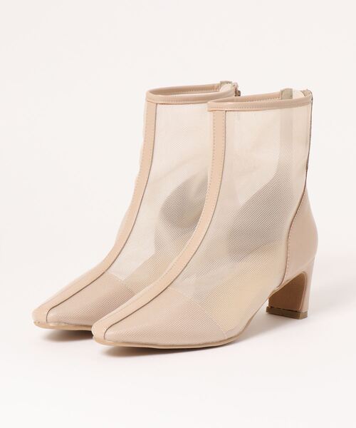 KOBE LETTUCE（コウベレタス）の「シアーブーツ[I2411]（ブーツ・レディース・ベージュ/ブラック/ホワイト・L/S/M/LL）」の3枚目の写真