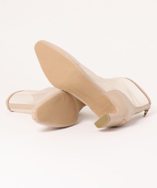 KOBE LETTUCE（コウベレタス）の「シアーブーツ[I2411]（ブーツ・レディース・ベージュ/ブラック/ホワイト・L/S/M/LL）」の4枚目の写真