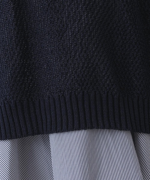 KATHARINE ROSS(キャサリンロス)の「【KATHARINE ROSS】ストライプ柄ブラウス×ベストレイヤードセット(シャツ/ブラウス・レディース・ホワイト/ネイビー/ベージュ・MEDIUM)」の19枚目の写真