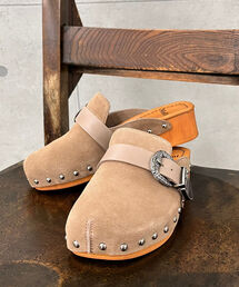 【Mollini/モリーニ】コンチョ付きスエードサボ