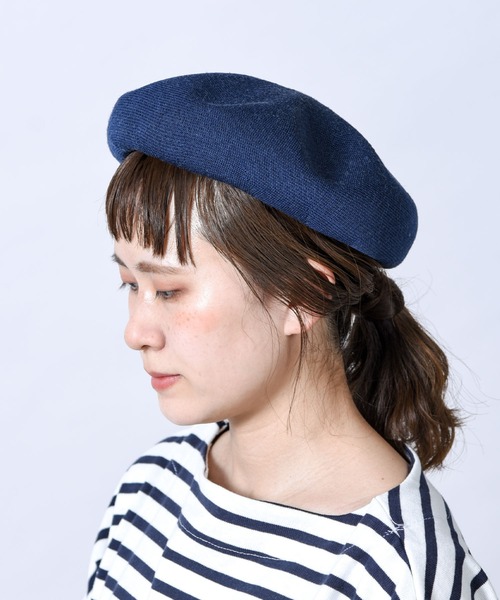 folka（フォルカ）の「【folka（フォルカ）】SSベレー帽（ハンチング/ベレー帽・レディース・グレー/ブラック/ネイビー/ベージュ・ONE SIZE）」の4枚目の写真