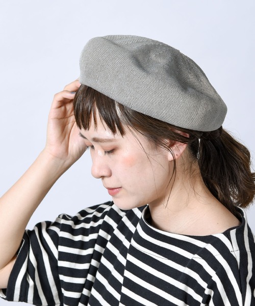 folka（フォルカ）の「【folka（フォルカ）】SSベレー帽（ハンチング/ベレー帽・レディース・グレー/ブラック/ネイビー/ベージュ・ONE SIZE）」の3枚目の写真