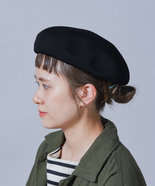 folka（フォルカ）の「【folka（フォルカ）】SSベレー帽（ハンチング/ベレー帽・レディース・グレー/ブラック/ネイビー/ベージュ・ONE SIZE）」の2枚目の写真