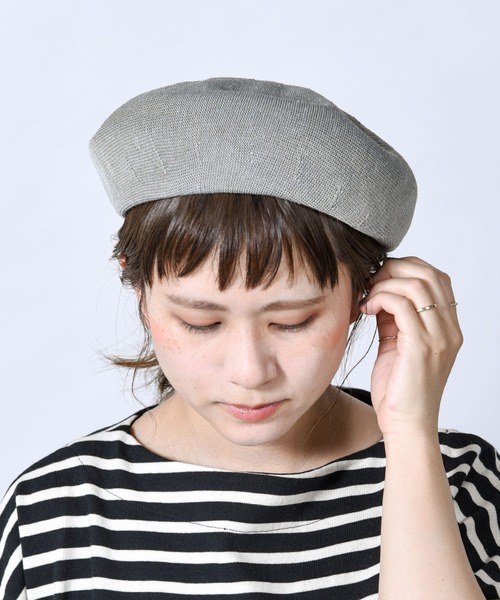 folka（フォルカ）の「【folka（フォルカ）】SSベレー帽（ハンチング/ベレー帽・レディース・グレー/ブラック/ネイビー/ベージュ・ONE SIZE）」の7枚目の写真