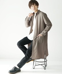 MinoriTY | 【MinoriTY】スーパーロングシャツ 長袖シャツ シャツコート 秋服 夏服(シャツ/ブラウス)