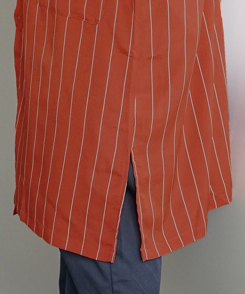 MinoriTY（マイノリティ）の「【MinoriTY】スーパーロングシャツ 長袖シャツ シャツコート 秋服 夏服（シャツ/ブラウス・メンズ・テラコッタ/ライトグレー/ネイビー/ブルー系その他/ベージュ/チャコール・L/M）」の8枚目の写真