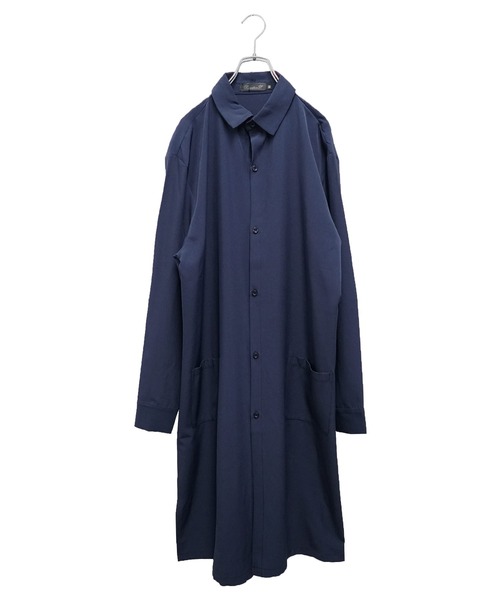 MinoriTY（マイノリティ）の「【MinoriTY】スーパーロングシャツ 長袖シャツ シャツコート 秋服 夏服（シャツ/ブラウス・メンズ・テラコッタ/ライトグレー/ネイビー/ブルー系その他/ベージュ/チャコール・L/M）」の17枚目の写真