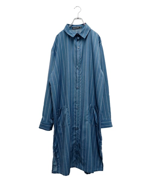 MinoriTY（マイノリティ）の「【MinoriTY】スーパーロングシャツ 長袖シャツ シャツコート 秋服 夏服（シャツ/ブラウス・メンズ・テラコッタ/ライトグレー/ネイビー/ブルー系その他/ベージュ/チャコール・L/M）」の9枚目の写真