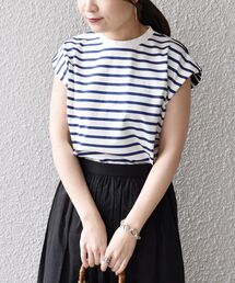 SHIPS | ALBINI オーガニックコットンボーダープルオーバー◆(Tシャツ/カットソー)
