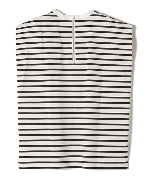 SHIPS（シップス）の「ALBINI オーガニックコットンボーダープルオーバー◆（Tシャツ/カットソー・レディース・ブラック/ベージュ/ブルー・ONE SIZE）」の5枚目の写真