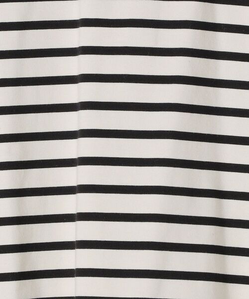 SHIPS（シップス）の「ALBINI オーガニックコットンボーダープルオーバー◆（Tシャツ/カットソー・レディース・ブラック/ベージュ/ブルー・ONE SIZE）」の6枚目の写真