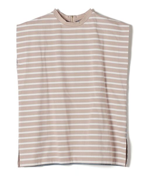 SHIPS（シップス）の「ALBINI オーガニックコットンボーダープルオーバー◆（Tシャツ/カットソー・レディース・ブラック/ベージュ/ブルー・ONE SIZE）」の7枚目の写真