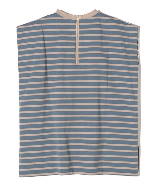 SHIPS（シップス）の「ALBINI オーガニックコットンボーダープルオーバー◆（Tシャツ/カットソー・レディース・ブラック/ベージュ/ブルー・ONE SIZE）」の8枚目の写真