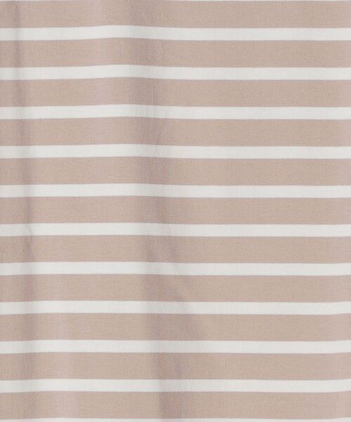 SHIPS（シップス）の「ALBINI オーガニックコットンボーダープルオーバー◆（Tシャツ/カットソー・レディース・ブラック/ベージュ/ブルー・ONE SIZE）」の9枚目の写真
