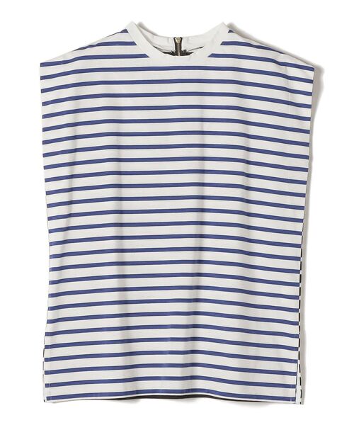 SHIPS（シップス）の「ALBINI オーガニックコットンボーダープルオーバー◆（Tシャツ/カットソー・レディース・ブラック/ベージュ/ブルー・ONE SIZE）」の10枚目の写真