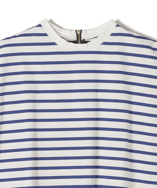 SHIPS（シップス）の「ALBINI オーガニックコットンボーダープルオーバー◆（Tシャツ/カットソー・レディース・ブラック/ベージュ/ブルー・ONE SIZE）」の11枚目の写真