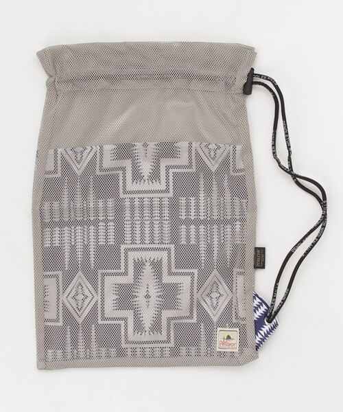 PENDLETON(ペンドルトン)の「ST:PENDLETON MESH BON SACK ペンドルトン メッシュ ボン サック(バックパック/リュック・キッズ・ホワイト/ネイビー/グレー・FREE)」の9枚目の写真