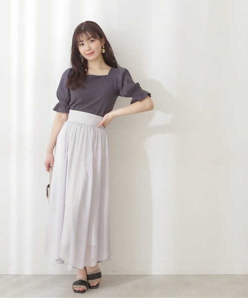 PROPORTION BODY DRESSING(プロポーションボディドレッシング)の「<E>イレヘムシャイニーSK / 1212127400(スカート・レディース・ピンク系その他/パープル/グレー・SMALL/MEDIUM)」の5枚目の写真