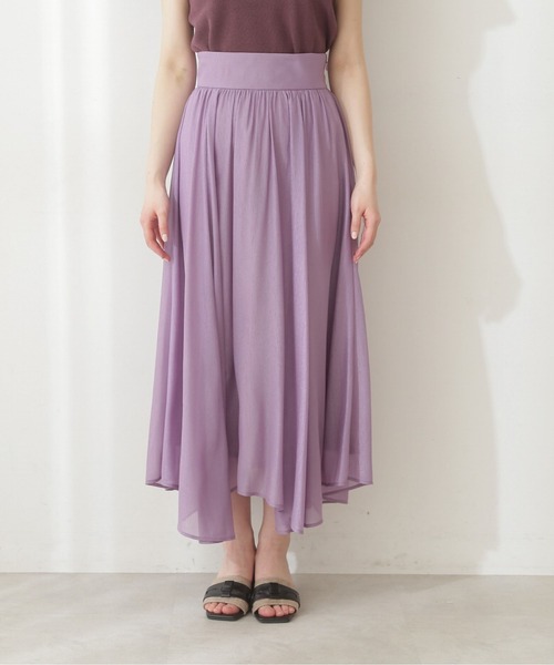 PROPORTION BODY DRESSING(プロポーションボディドレッシング)の「<E>イレヘムシャイニーSK / 1212127400(スカート・レディース・ピンク系その他/パープル/グレー・SMALL/MEDIUM)」の7枚目の写真