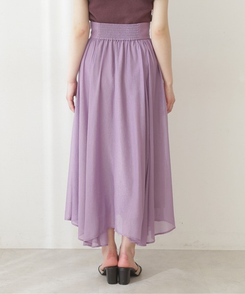 PROPORTION BODY DRESSING(プロポーションボディドレッシング)の「<E>イレヘムシャイニーSK / 1212127400(スカート・レディース・ピンク系その他/パープル/グレー・SMALL/MEDIUM)」の4枚目の写真