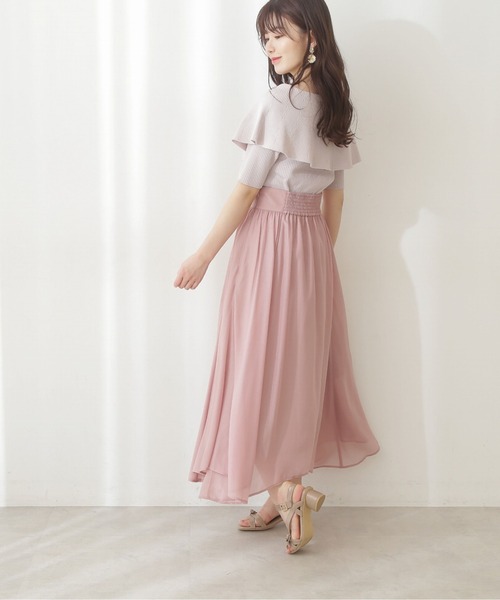 PROPORTION BODY DRESSING(プロポーションボディドレッシング)の「<E>イレヘムシャイニーSK / 1212127400(スカート・レディース・ピンク系その他/パープル/グレー・SMALL/MEDIUM)」の13枚目の写真