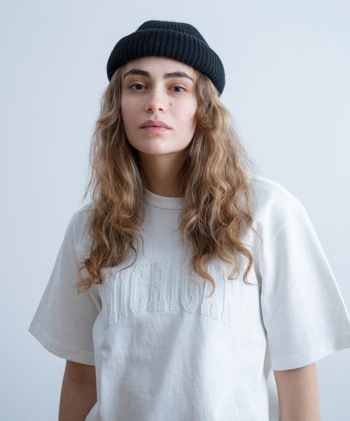 Universal Style Wear(ユニバーサルスタイルウェア)の「Universal Style Wear フェルト カレッジ Tシャツ(Tシャツ/カットソー・メンズ・ネイビー/ブラック/オフホワイト/ブルーグレー・X-LARGE/LARGE/MEDIUM)」の13枚目の写真