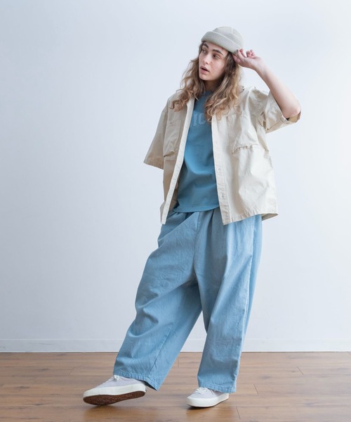 Universal Style Wear(ユニバーサルスタイルウェア)の「Universal Style Wear フェルト カレッジ Tシャツ(Tシャツ/カットソー・メンズ・ネイビー/ブラック/オフホワイト/ブルーグレー・X-LARGE/LARGE/MEDIUM)」の12枚目の写真