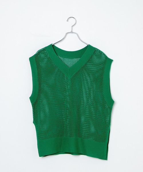 WEGO（ウィゴー）の「WEGO/2WAYメッシュベスト（ベスト・レディース・グリーン/ホワイト/ブラック・FREE）」の17枚目の写真