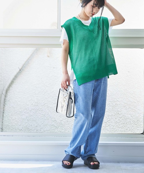 WEGO（ウィゴー）の「WEGO/2WAYメッシュベスト（ベスト・レディース・グリーン/ホワイト/ブラック・FREE）」の12枚目の写真