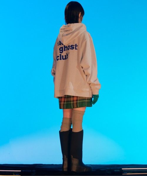 ISTKUNST（イストクンスト）の「【nice ghost club】3GHOST LOGO HOODIE / ナイスゴーストクラブ ３ゴースト ロゴ フーディー（パーカー・メンズ・ライトグレー/ブラック/パープル・MEDIUM/LARGE）」の22枚目の写真