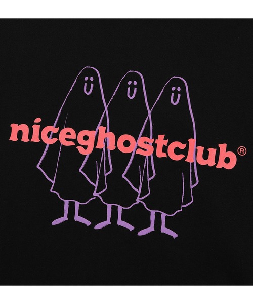 ISTKUNST（イストクンスト）の「【nice ghost club】3GHOST LOGO HOODIE / ナイスゴーストクラブ ３ゴースト ロゴ フーディー（パーカー・メンズ・ライトグレー/ブラック/パープル・MEDIUM/LARGE）」の14枚目の写真