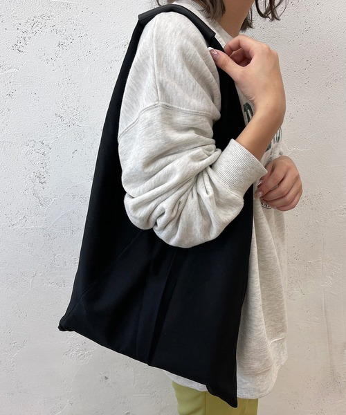 apres jour mignon(アプレジュールミニョン)の「【apresjour mignon×ARIAZ】シンプルマルシェバッグ(トートバッグ・レディース・ブラック・ONESIZE)」の3枚目の写真