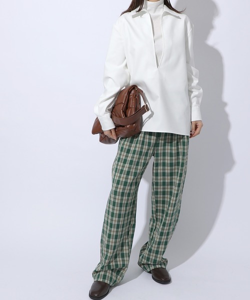 MAISON BREEZE（メゾンブリーズ）の「一枚でモード感漂う【MAISON BREEZE】コンテンポラリーモードシャツ SCCH83（シャツ/ブラウス・レディース・ホワイト/ブラック・4/3）」の18枚目の写真